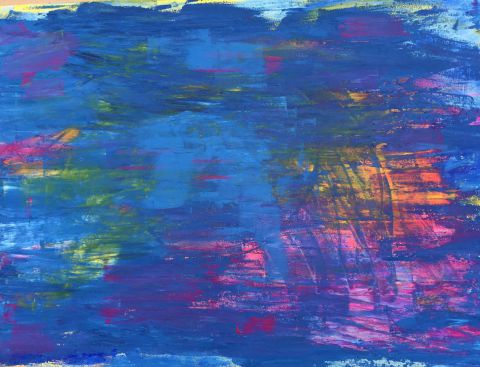 Deep blue  - Peinture - Geritzen