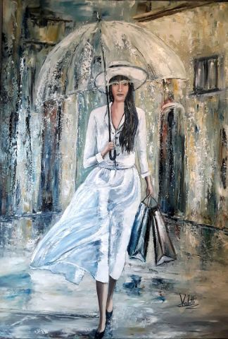 Des perles de pluie  - Peinture - Catherine VALETTE